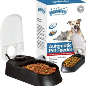 🔥 HP Set it and forget it with the Pawise 48-Hour Programmable Timer Pet Feeder